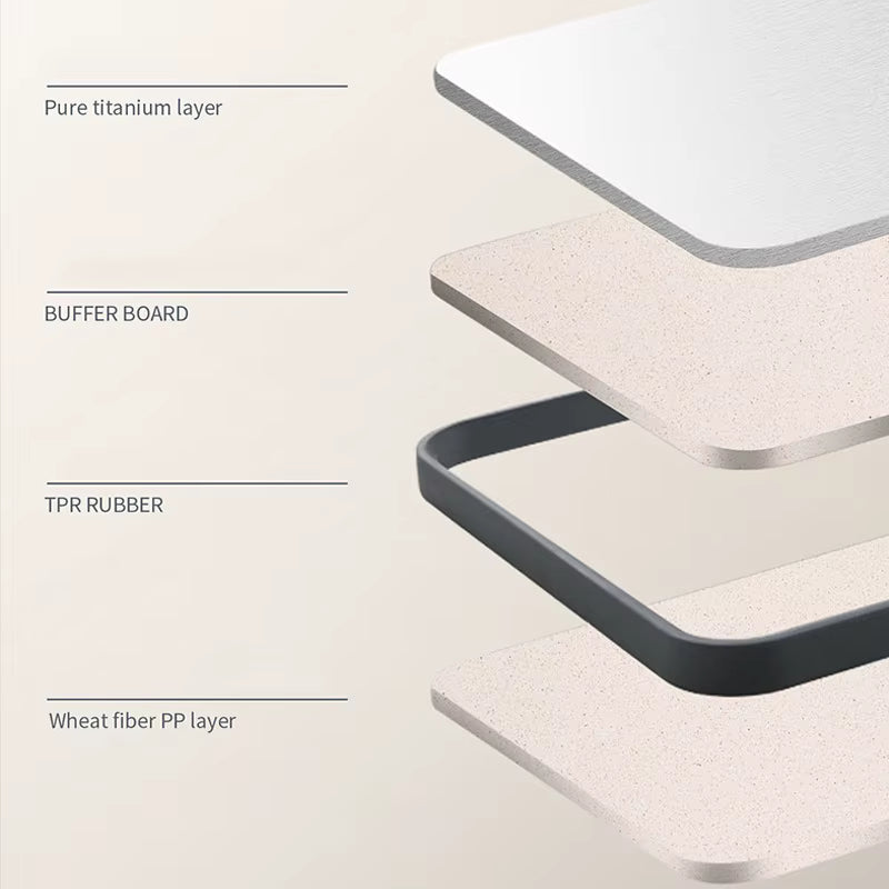 Luxe Snijplank – Titanium & Tarwestro