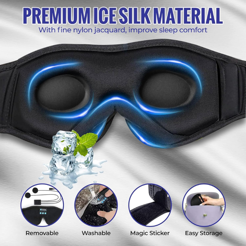 Slaapmasker met koptelefoon