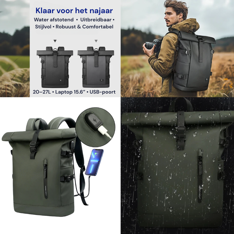 Stijlvolle Travel Backpack – Voor Stad, Werk & Avontuur