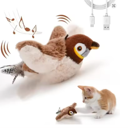 Interactieve mus die flappert en tjilpt voor je kat