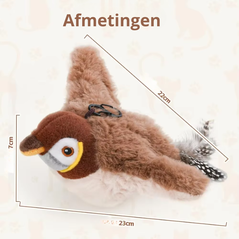 Interactieve mus die flappert en tjilpt voor je kat