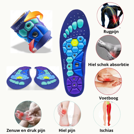 Magnetische Acupressuur Inlegzolen