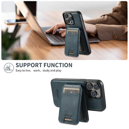 Lederen Telefoonhoesje met Pasjeshouder voor iPhone en MagSafe Opladen.