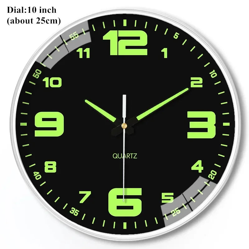 🌙 Oplichtende Wandklok – Stil & Stijlvol