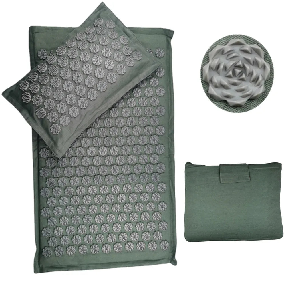 Luxe Acupressuur Mat & Kussen – Premium Zelfzorg voor Elke Dag