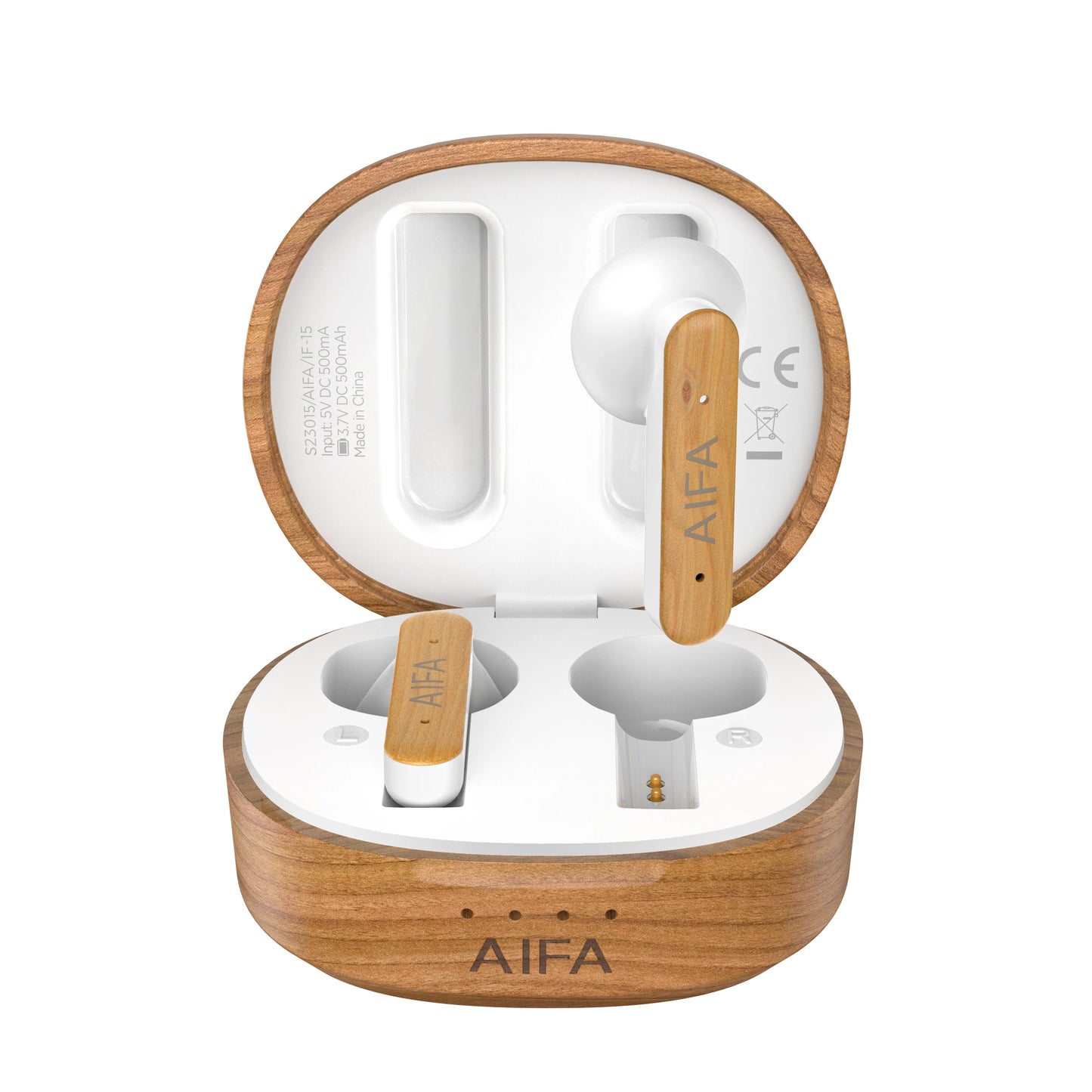 AIFA houten draadloze oordopjes met actieve ruisonderdrukking
