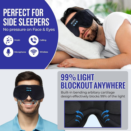 Slaapmasker met koptelefoon