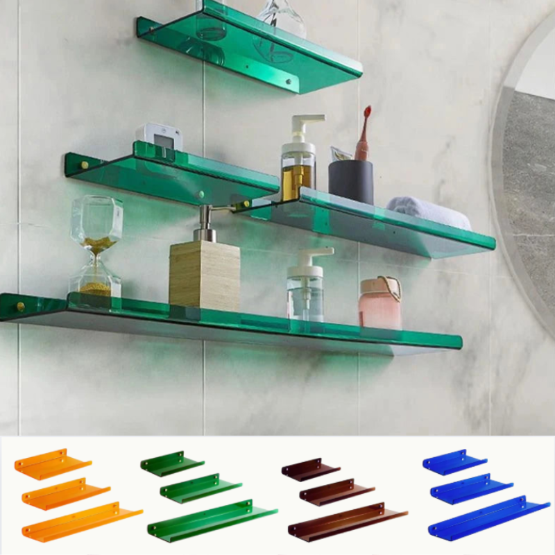 Zwevende Acryl Wandplanken – Kleurrijk, Creatief & Stijlvol